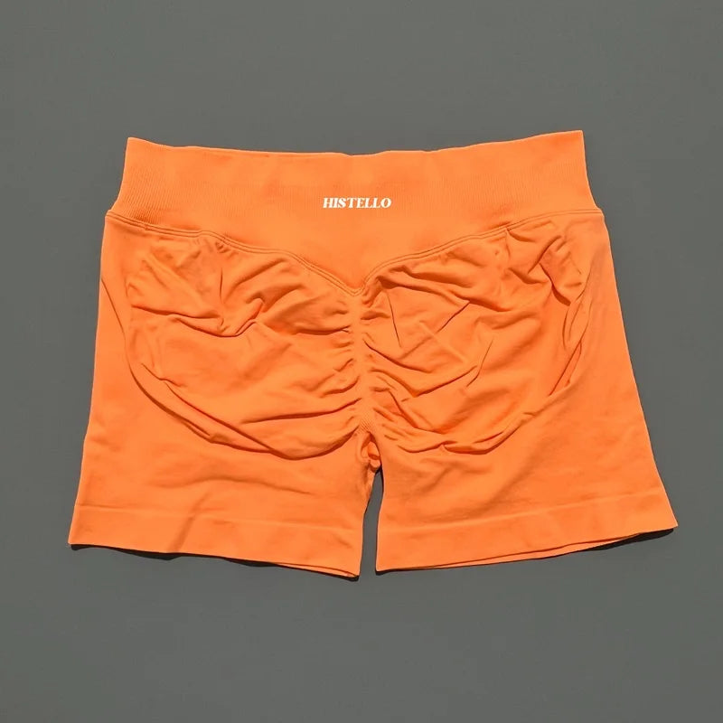 HISTELLO Impact Shorts Df Vervanging Hoge Taille Dames Yoga Workout Shorts Naadloze legging Stretch Fitness Gym Hardloopshorts
