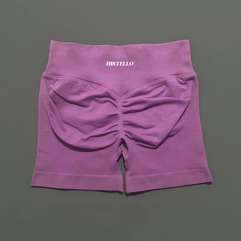 HISTELLO Impact Shorts Df Vervanging Hoge Taille Dames Yoga Workout Shorts Naadloze legging Stretch Fitness Gym Hardloopshorts