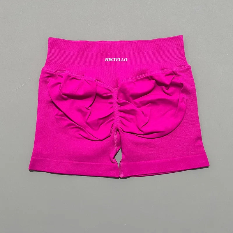 HISTELLO Impact Shorts Df Vervanging Hoge Taille Dames Yoga Workout Shorts Naadloze legging Stretch Fitness Gym Hardloopshorts