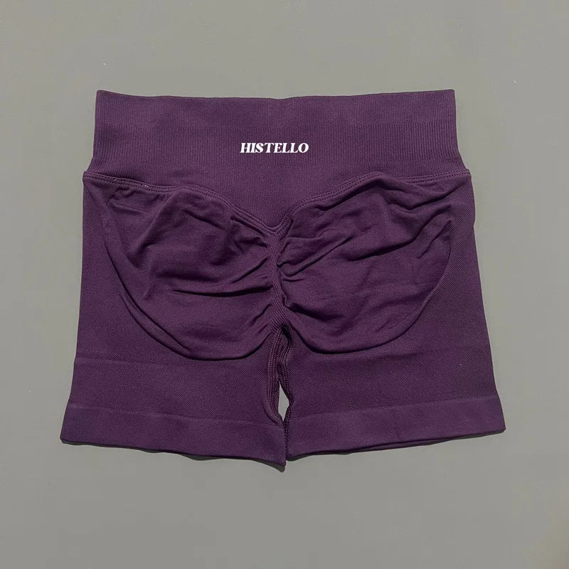 HISTELLO Impact Shorts Df Vervanging Hoge Taille Dames Yoga Workout Shorts Naadloze legging Stretch Fitness Gym Hardloopshorts