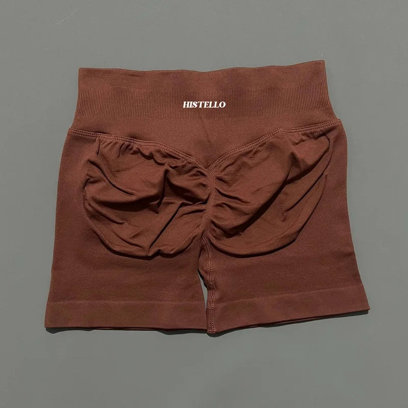 HISTELLO Impact Shorts Df Vervanging Hoge Taille Dames Yoga Workout Shorts Naadloze legging Stretch Fitness Gym Hardloopshorts