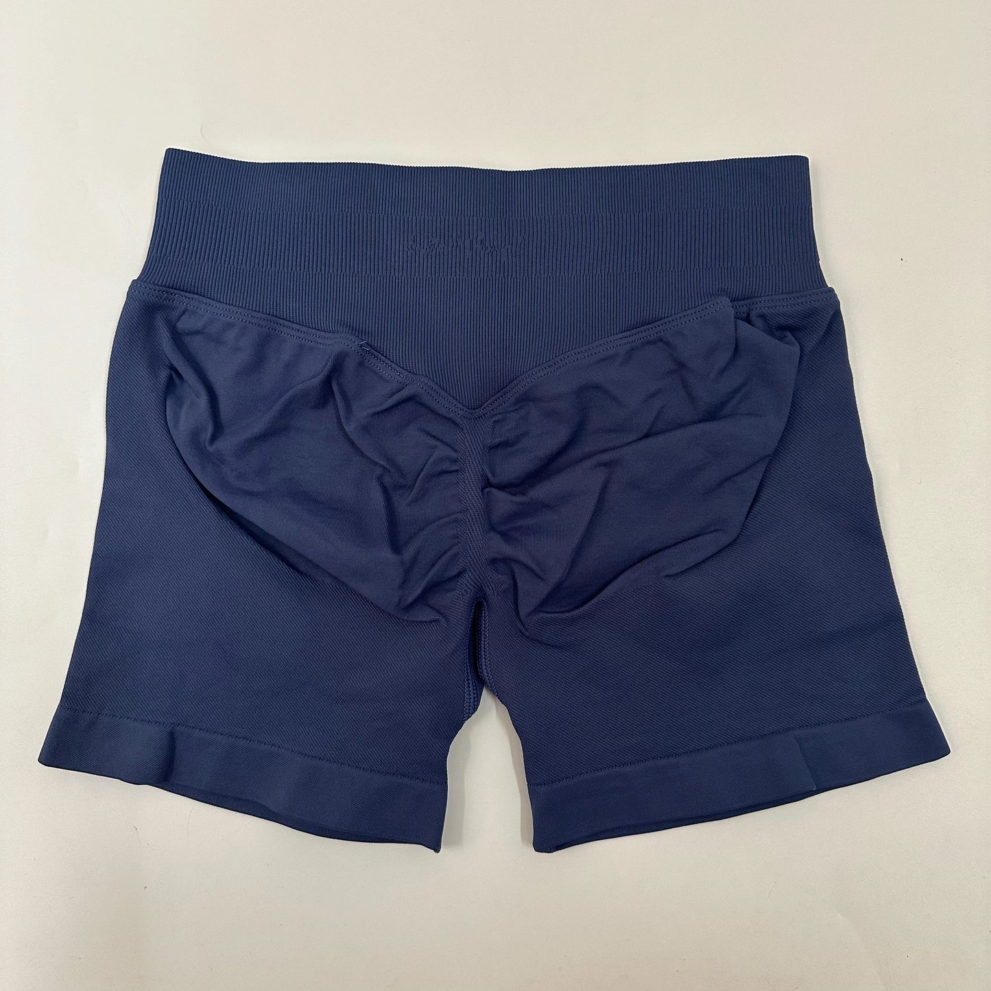 No Logo Yoga Shorts Low Ribbed Waist Band Yoga Shorts Seamless Scrunch Bum Workout Gym Shorts Booty Hight Stretch Running Shorts
