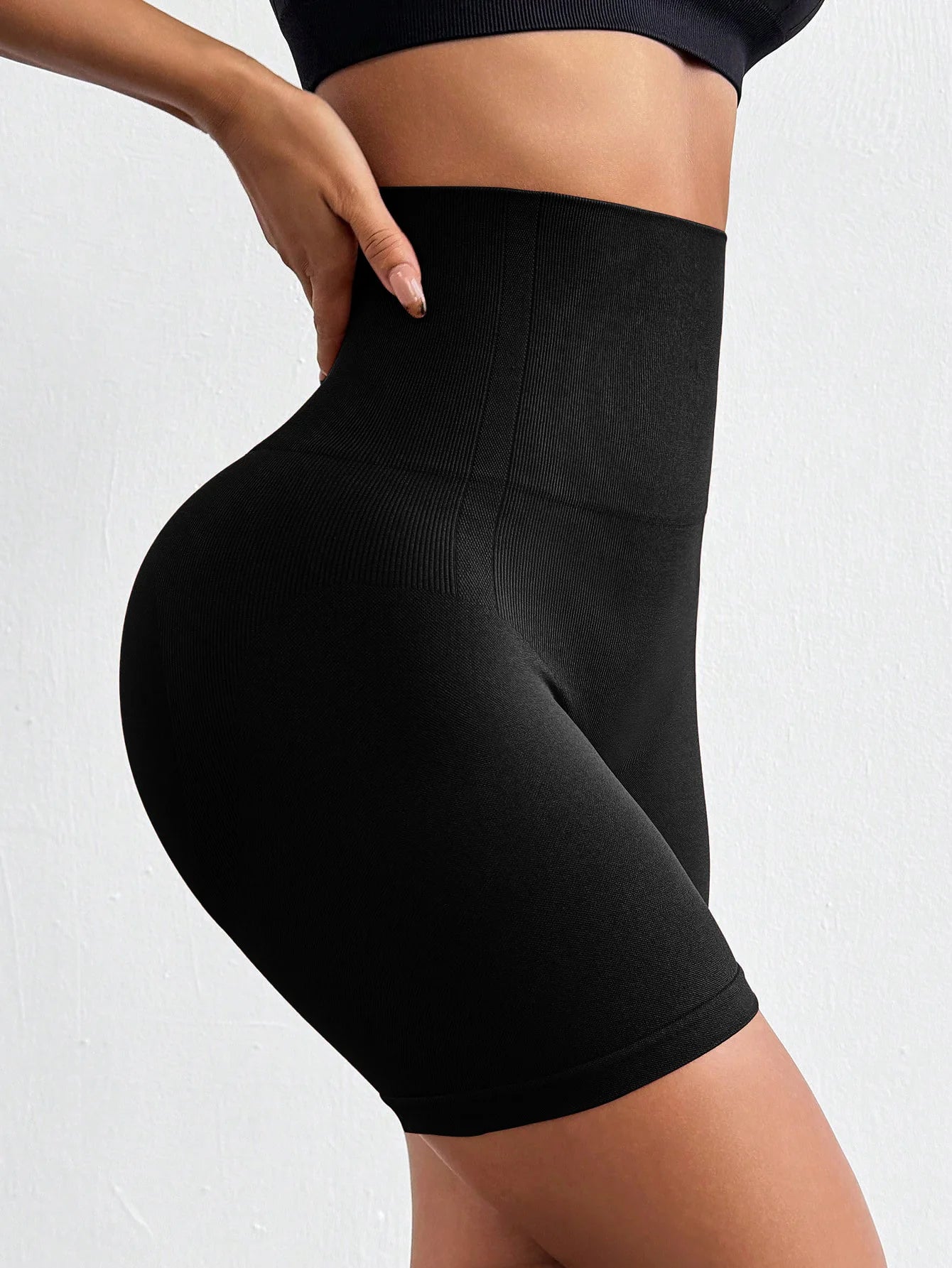 Dames bikershorts 6 inch hoog getailleerde training hardloopvolleybal yogashorts