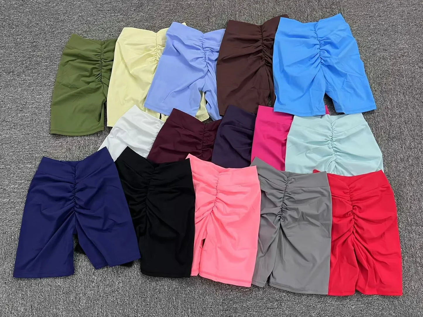 V Back Yoga Shorts for Women Workout Gym Push Up Shorts Scrunch Butt Sport Short Fitness Tights Cycling Shorts Activewear