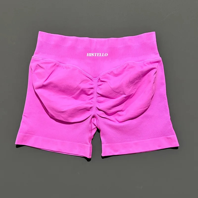 HISTELLO Impact Shorts Df Vervanging Hoge Taille Dames Yoga Workout Shorts Naadloze legging Stretch Fitness Gym Hardloopshorts