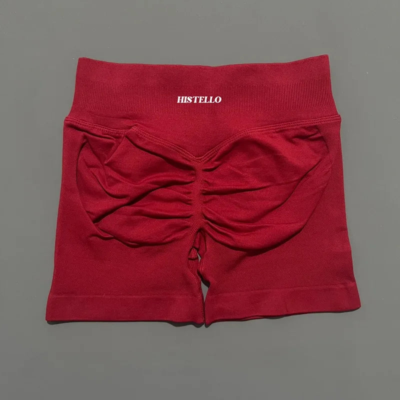 HISTELLO Impact Shorts Df Vervanging Hoge Taille Dames Yoga Workout Shorts Naadloze legging Stretch Fitness Gym Hardloopshorts